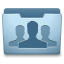 Ocean Blue Groups Icon 64x64 png